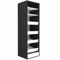 DULAP LEX 75-240-66 B GRI/DECOR K004/OGLINDA